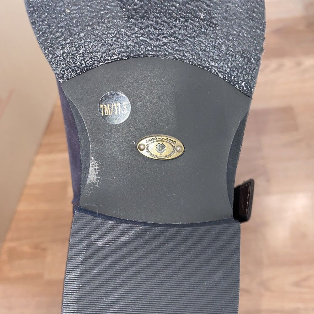 NEW Lucky Brand Maltet Leather Knee-High Riding Boots Size 7M Summer Haze Torte - Picture 13 of 13